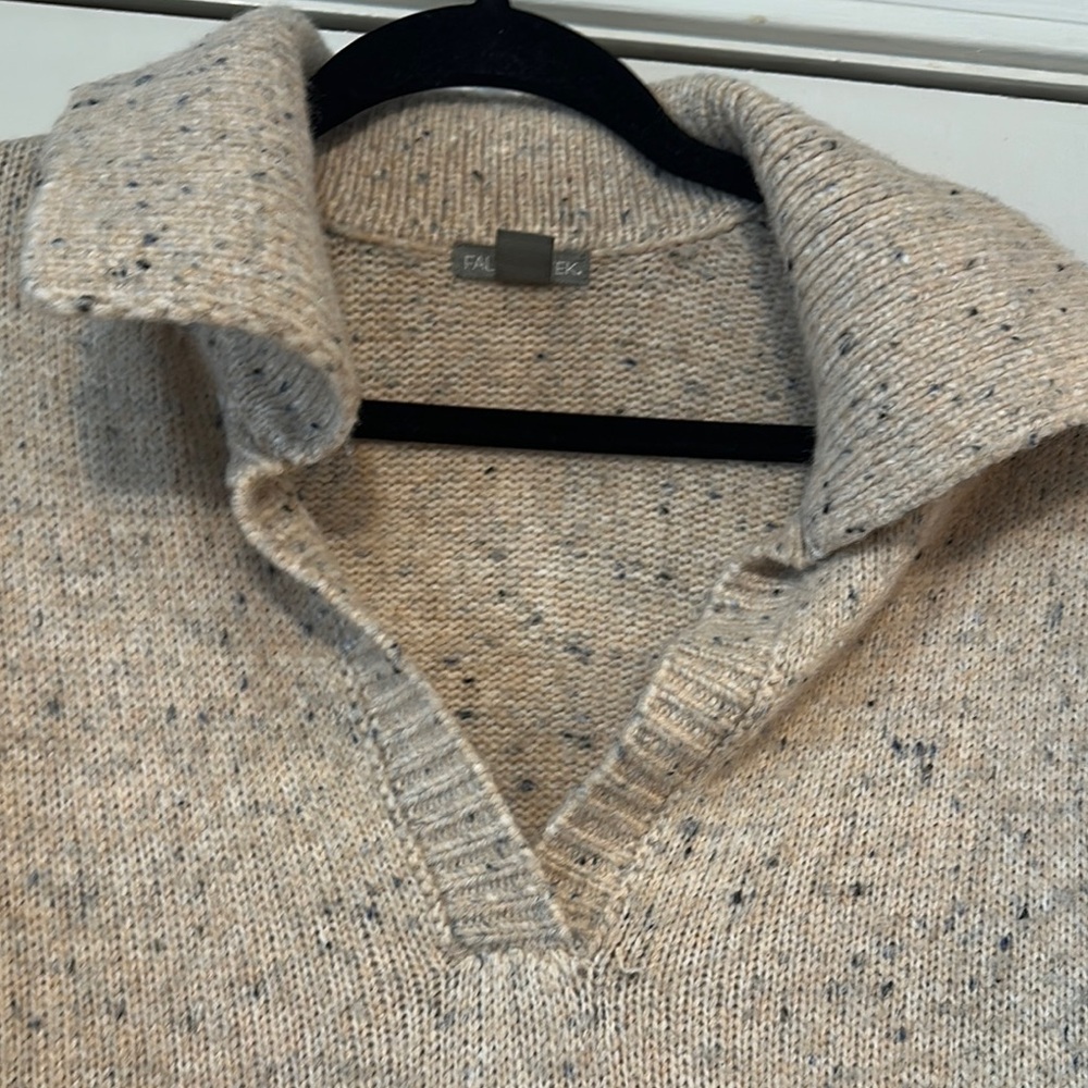 Falls Creek Cream V-Neck Sweater with Cozy Knit - Picture 7 of 7